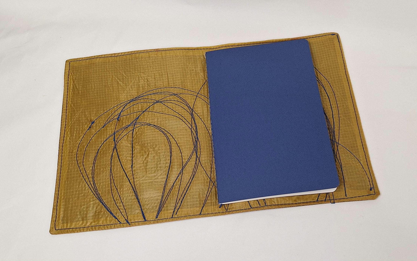 Waxed Canvas A5 notebook cover with notebook