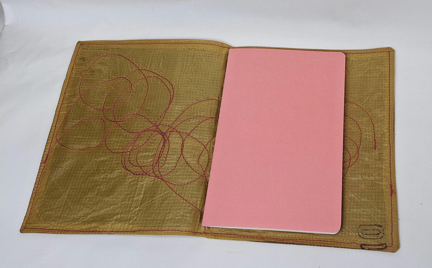 Waxed Canvas A5 notebook cover with notebook