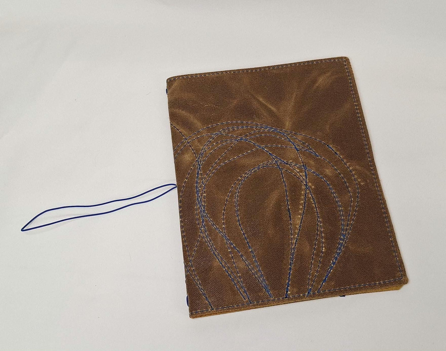 Waxed Canvas A5 notebook cover with notebook