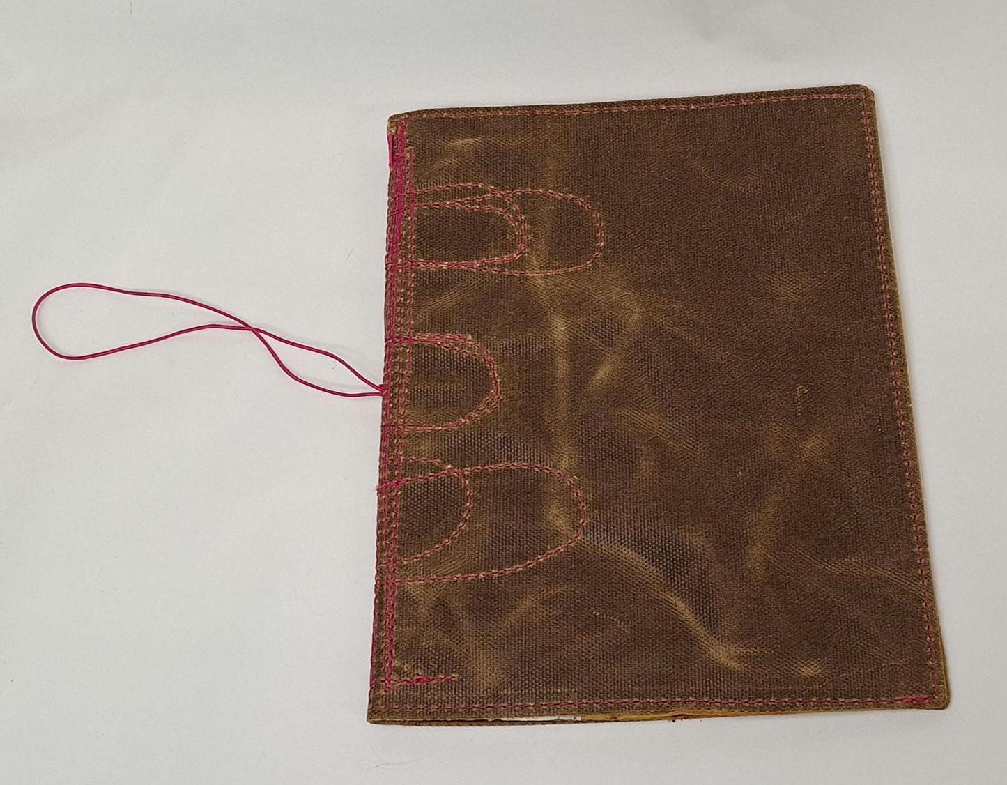 Waxed Canvas A5 notebook cover with notebook