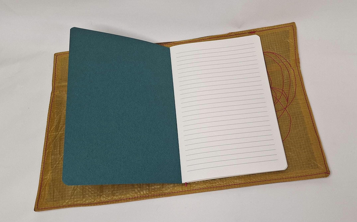 Waxed Canvas A5 notebook cover with notebook