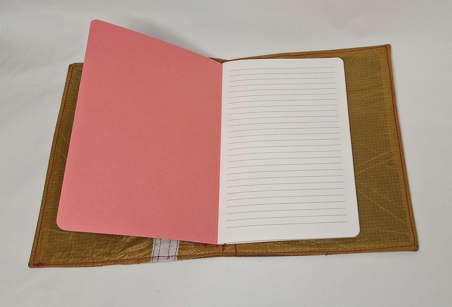 Waxed Canvas A5 notebook cover with notebook