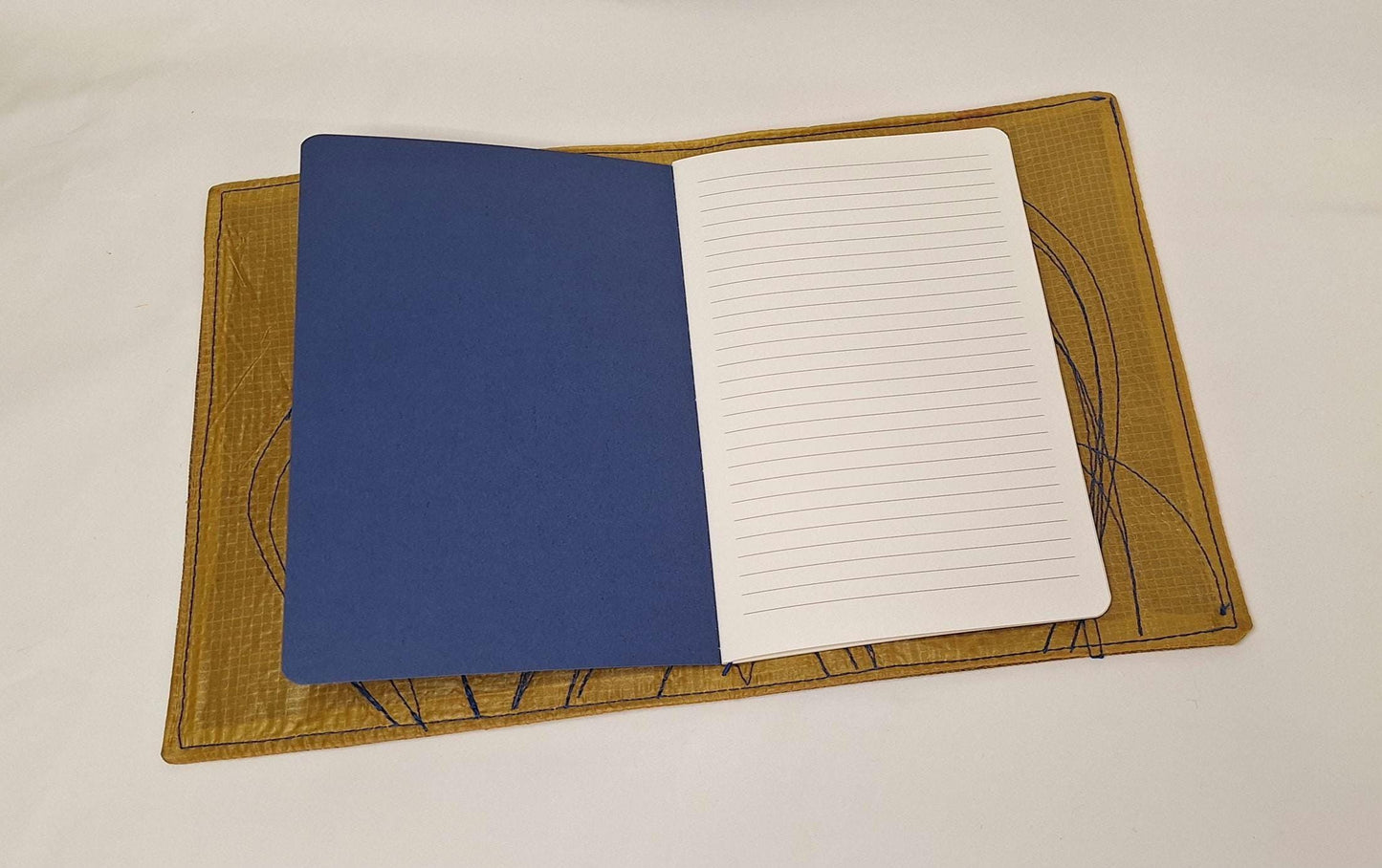 Waxed Canvas A5 notebook cover with notebook